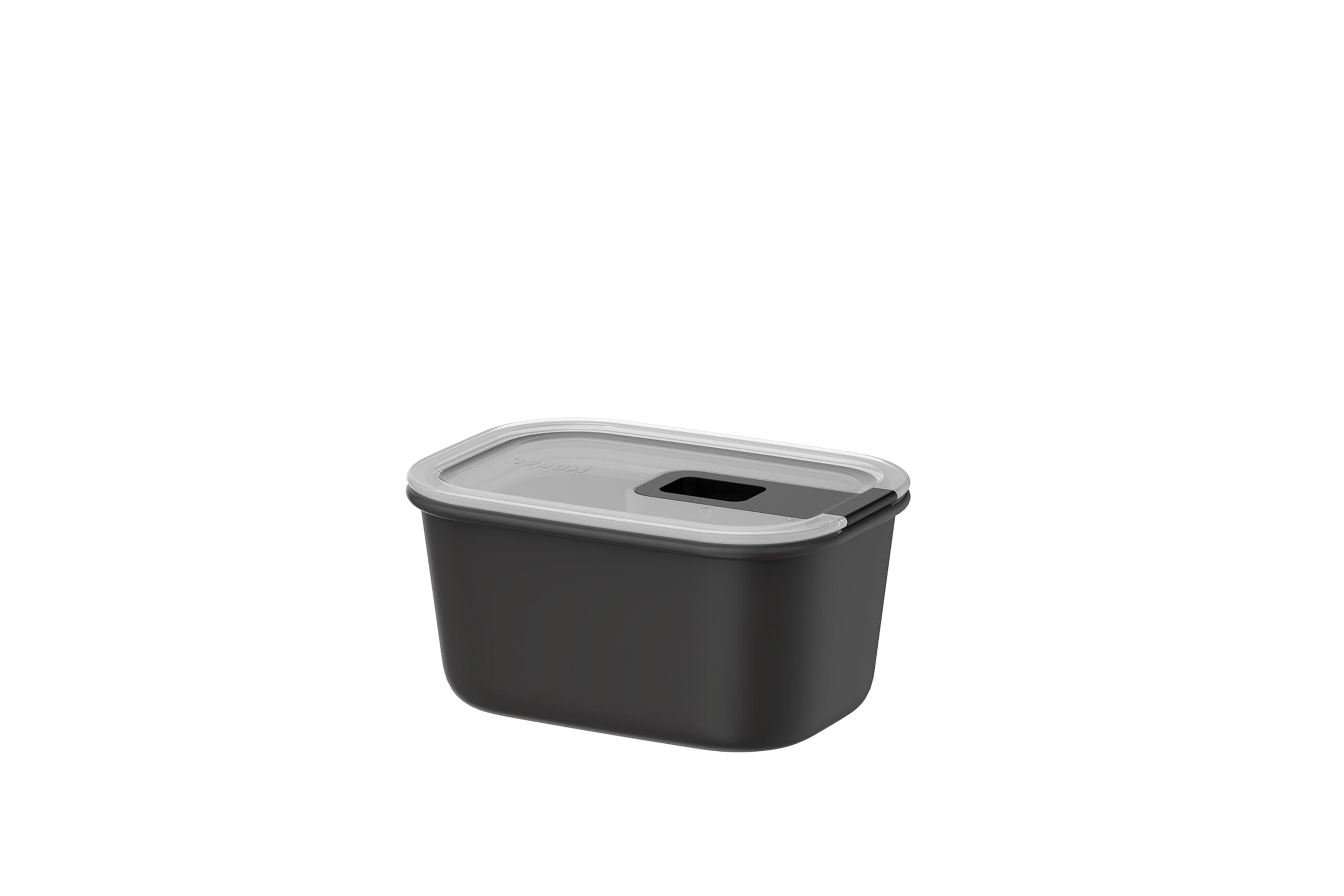 Mepal - Food Container EasyClip - Bowl with lid & sliding closure - Suitable for microwave, steam cooker, refrigerator, and freezer - Airtight & leak-proof - 450 ml - Nordic black
