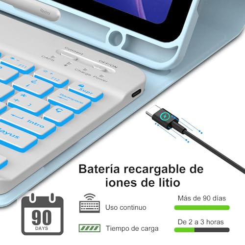 Funda Teclado Redmi Pad SE 11 para Evitar Fatiga Visual y Golpes 3