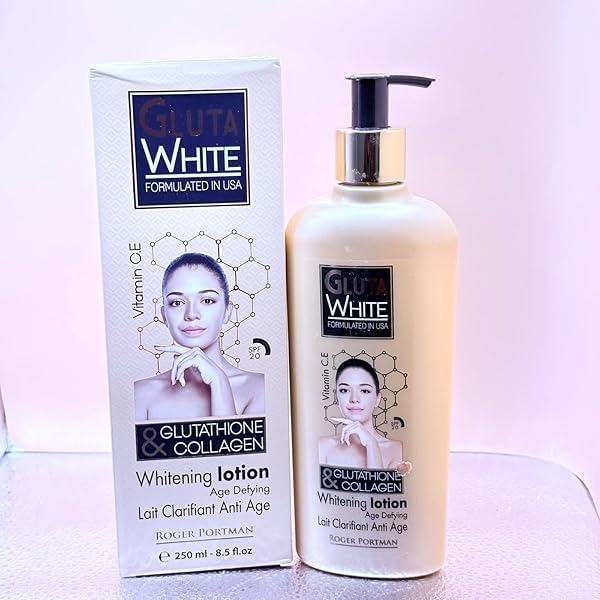 Gluta White Whitening Lotion with Glutathione and Collagen, Age Defying Formula, 250ml, SPF 20 Beauty