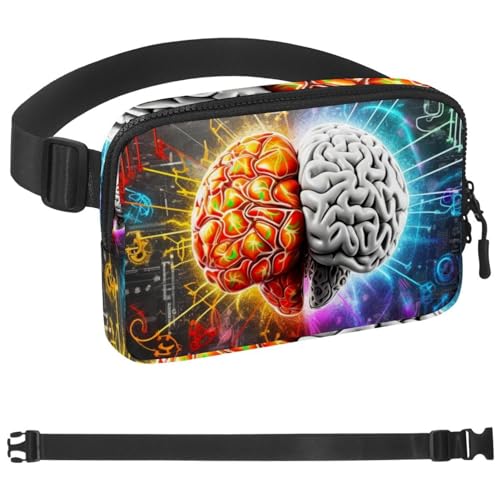 Riñonera de sirena multicolor de 23cm para running y senderismo