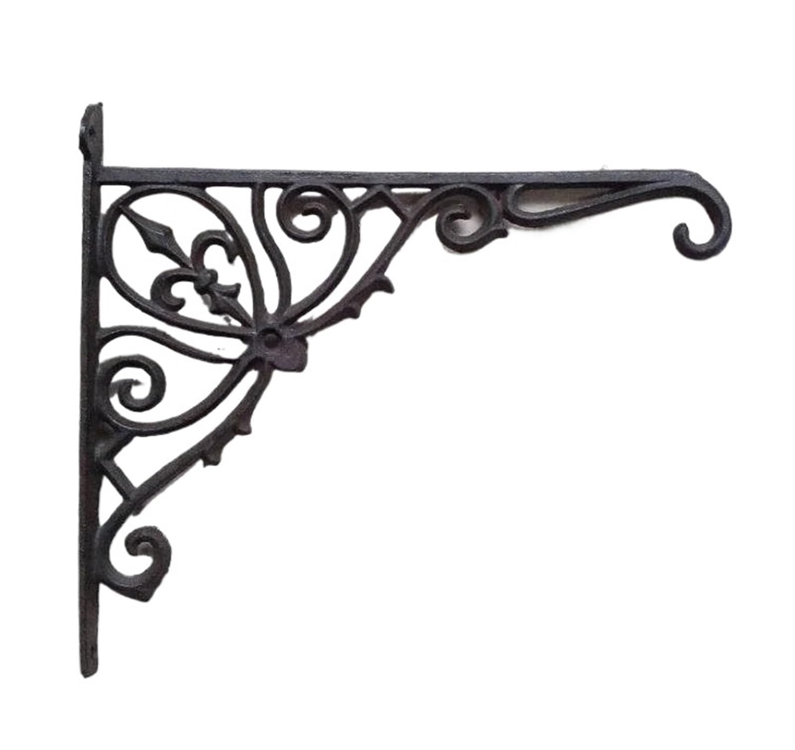 Decorative Shelf Brackets Cast Iron Angle Support Rack Storage Trig Art Home Decoration(Color1)