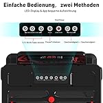 Elektrisches Laufband,Klappbares Laufband für Zuhause bis 12 km/h,mit LED-Anzeige,APP und 360° Tablet Holder,kompakte Walking Pad für Zuhause und Büro – Bild 3