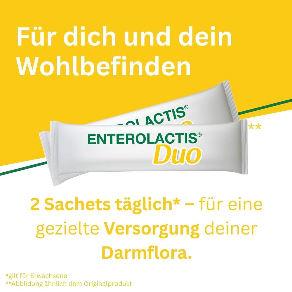 Enterolactis Duo - Natural Supply Of The Intestinal Flora And The Gut Microbiome With L. Casei DG & Inulin - Lactose Free & Gluten Free Pack Of 20 Bags product thumbnail 6