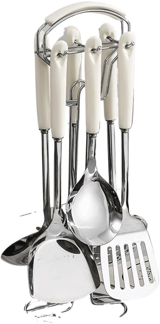 Kitchenware Set Ceramic Stainless Steel Cooking Spoon Spatula