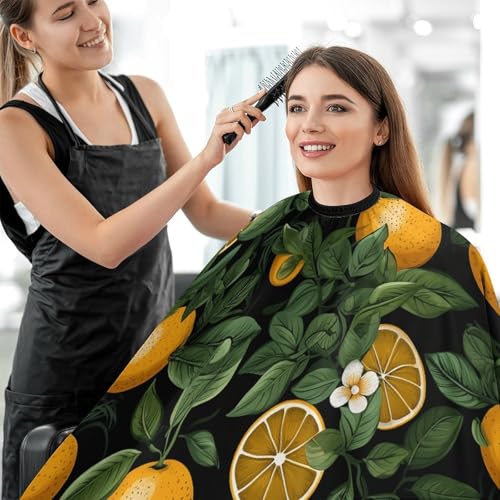 Capa de Corte con Naranjas y Hojas Fondo Negro Ajustable miniatura 5
