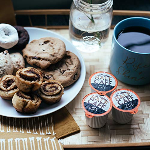 World's Best Half Caff Dark Roast Coffee 100Ct. Solar Energy Produced Recyclable Single Serve Dark Roast Coffee Pods - 100% Arabica Coffee California Roasted, Kcup Compatible #TOP7