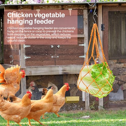 KHEARPSL Kit de alimentador e bebedouro de galinha com tiras de suspensão de frango e saco de cordão