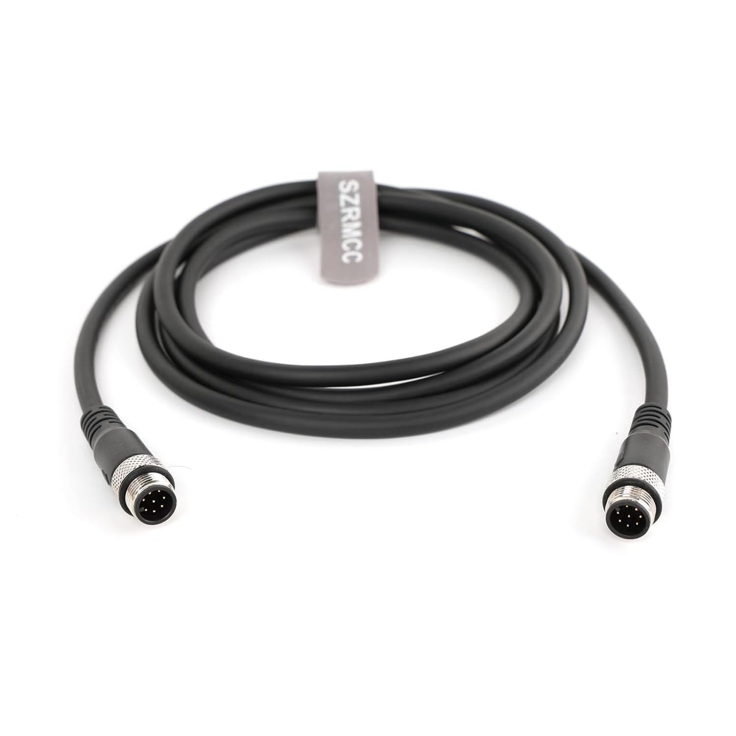 SZRMCC M12 Aviation Sensor Actuator Cable A Code 8 Pin Male to Male High Flex Electrical Cable for Cognex Industrial Automation Fieldbus Module (25m)