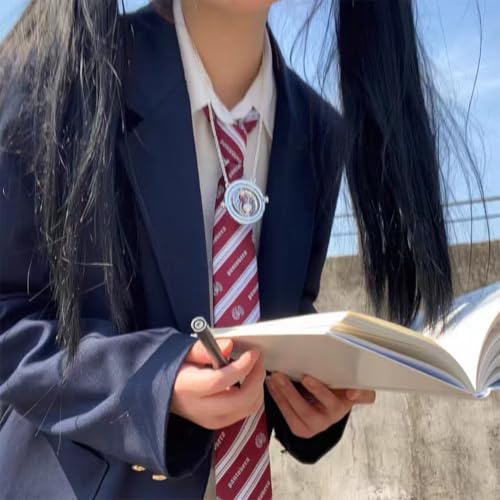 Time Hourglass Necklace Silver, Magical Travel Hourglass Rotating Pendant Necklace, Gift Fans Costume Jewelry4