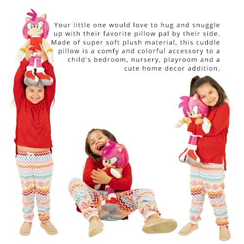 Franco Travesseiro de pelúcia super macio anime carinho, 1 unidade (pacote com 1), Sonic The Hedgeho