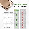 NutriChef 2-Piece Nonstick Stackable Cookie Sheet Set – Non-Toxic Carbon Steel Baking Pans – Heavy Duty, Warp-Resistant, Easy to Clean, Oven & Dishwasher Safe Bakeware #3
