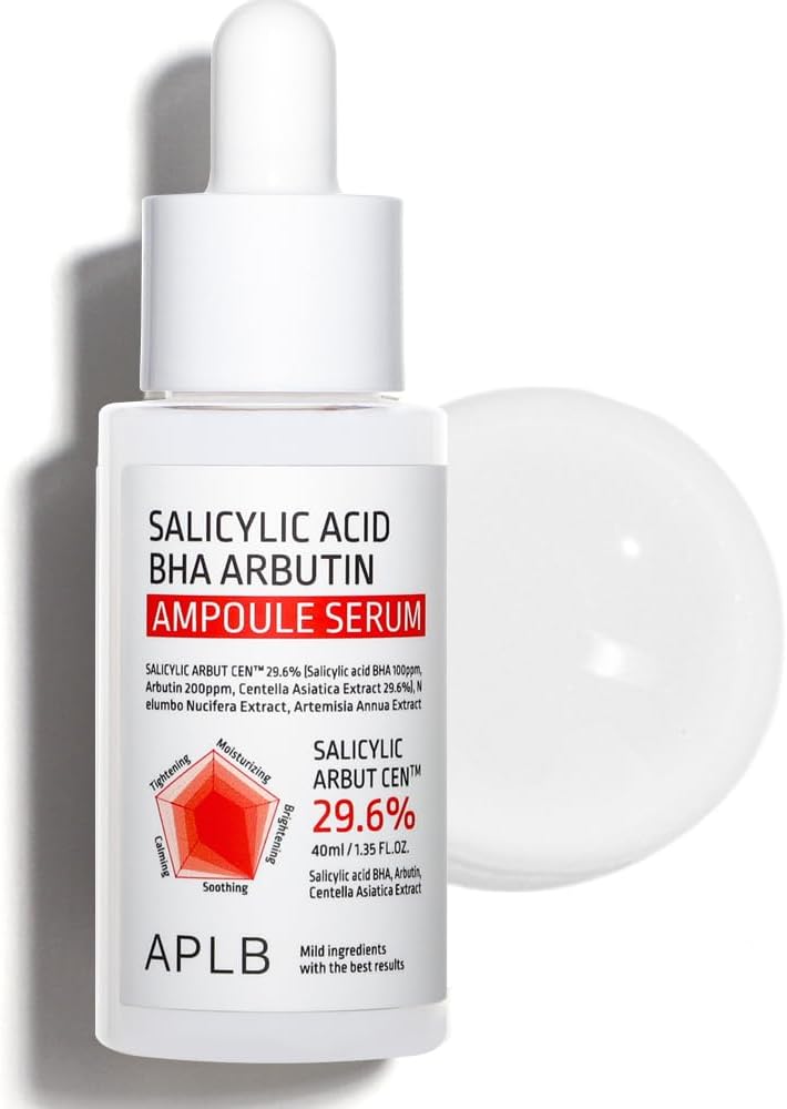 Salicylic Acid BHA Arbutin Ampoule Serum | SALICYLIC ARBUT CEN™ 29.6% 1.35 FL.OZ/Korean Skincare, Acne & Pore care, Long lasting moisturizing, Revitalize for gentle and improve skin texture