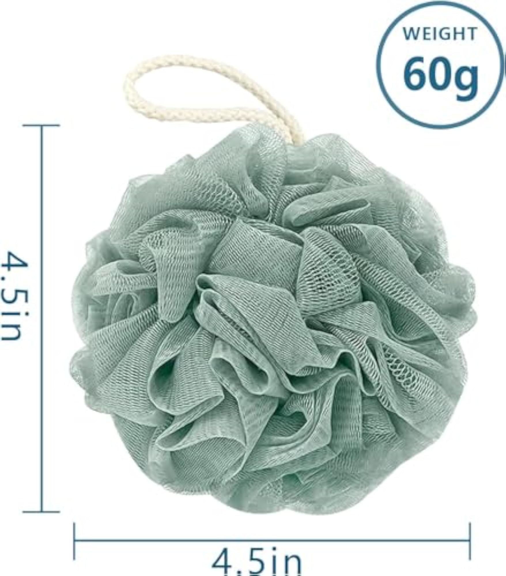 Loofah for Bathing & Scalp Massager Shampoo Cleansing Brush Combo