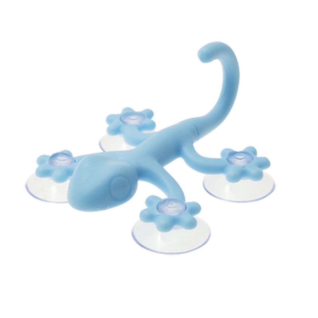 Uxcell Blue Sourcing Map Gecko Shape Hard Plastic Suction Hat Adjustable Hanger Hook