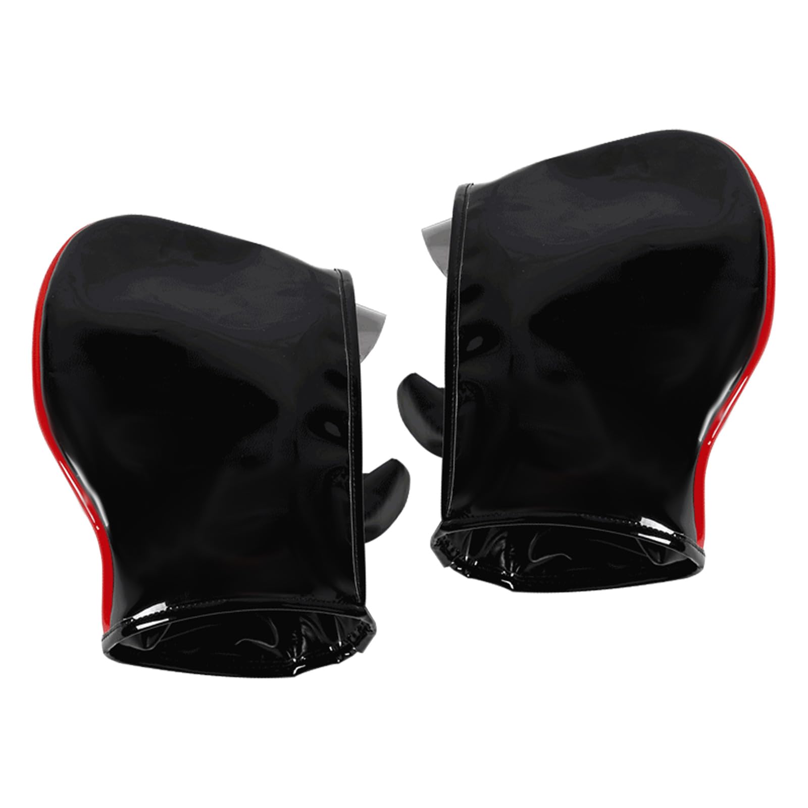 Cvzj As Pic Shows Handlebar Mittens Cold Weather Motorcycles Handlebar Mittens Windproof & Coldproof Pu Handle Warmer Covers