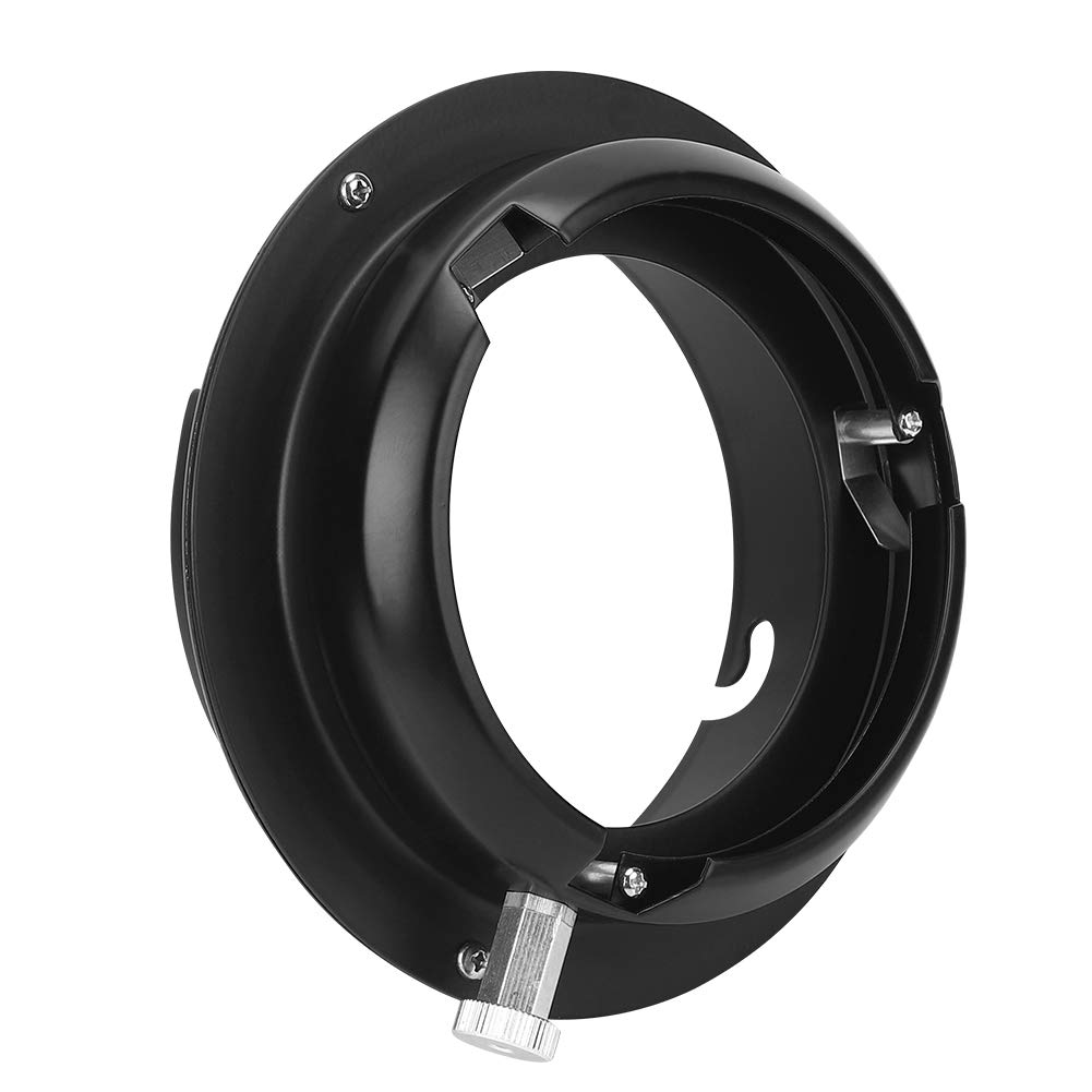 Walfront Anillo adaptador de aleación para la montura Elinchrom a la montura Bowens para luz de flash Softbox