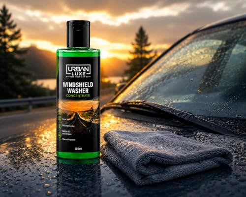 Image of Windshield Washer Fluid for Car Windshield Cleaner Liquid in Concentrate Form (20mL Enough for 1L Tank) Get A Streak Free Finish with Our Car Wiper Liquid 200mL