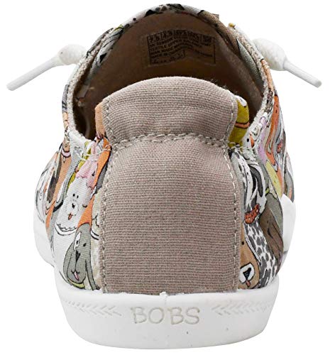 Image of Skechers BOBS Women's Beach Bingo-Dog House Party Sneaker, Taupe Multi, 7.5 W US