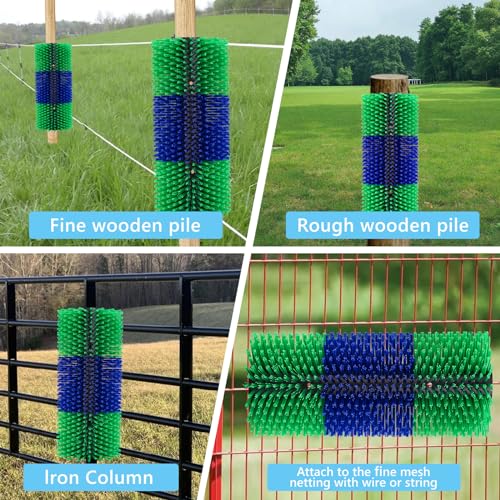 Horse Brush, TwoWin Livestock Scratch Brushes, Cattle Scratcher Brush, Full Massage Grooming Brush, Emotionally Soothing, Relieve Itching on Back of Livestock Brushes for Horse, Cow, Sheep, Pig - Image 5