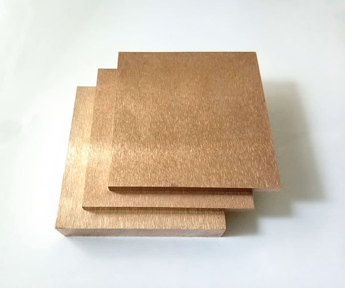 Tungsten Copper Plate 3.94"(100mm) x 3.94"(100mm) x 0.08"(2mm) for Resistance Welding, W85 Tungsten Copper Alloy Sheet with 85% Tungsten and 15% Copper(Package: 1pcs)