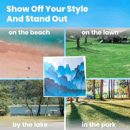 sheelokhwui Oversized Sandproof Beach Blanket (106