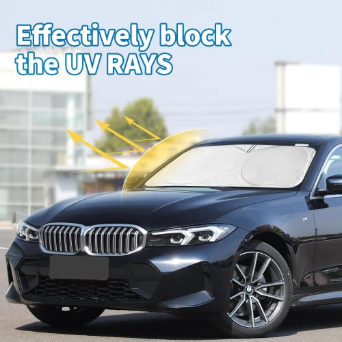 Image of Windshield Sunshade for BMW 3 Series 2019-2024 2025 2026 Window Sun Shade