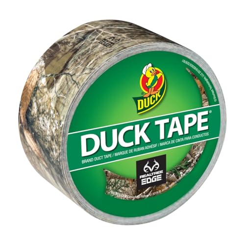 Duck Brand 1409574 Color Printed Duct Tape, Realtree Camouflage, 1.88' x 10 Yards, Single Roll