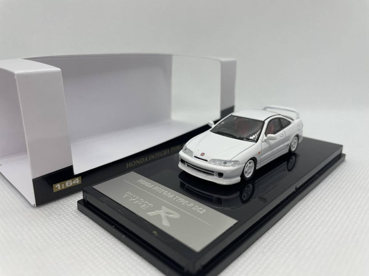 ミニカー　模型　インテグラタイプR ホンダインテグラ Type R (DB8) 1998 チャンピオンシップホワイト