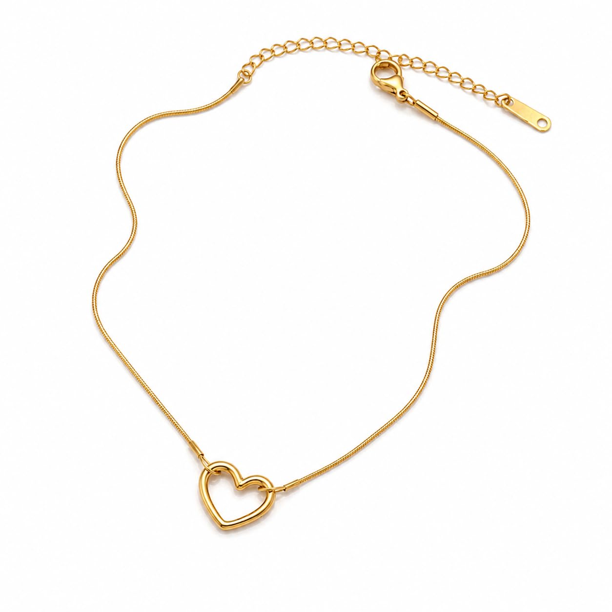 Mohpreet Gold Plated Open Heart Pendant Necklace for Women-picture-52