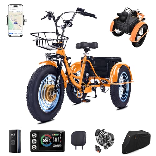 CroSight 2.0 Electric Tricycle for Adults, 20'x4' Fat Tire Folding Electric Trike, 750W 48V 20.8Ah...