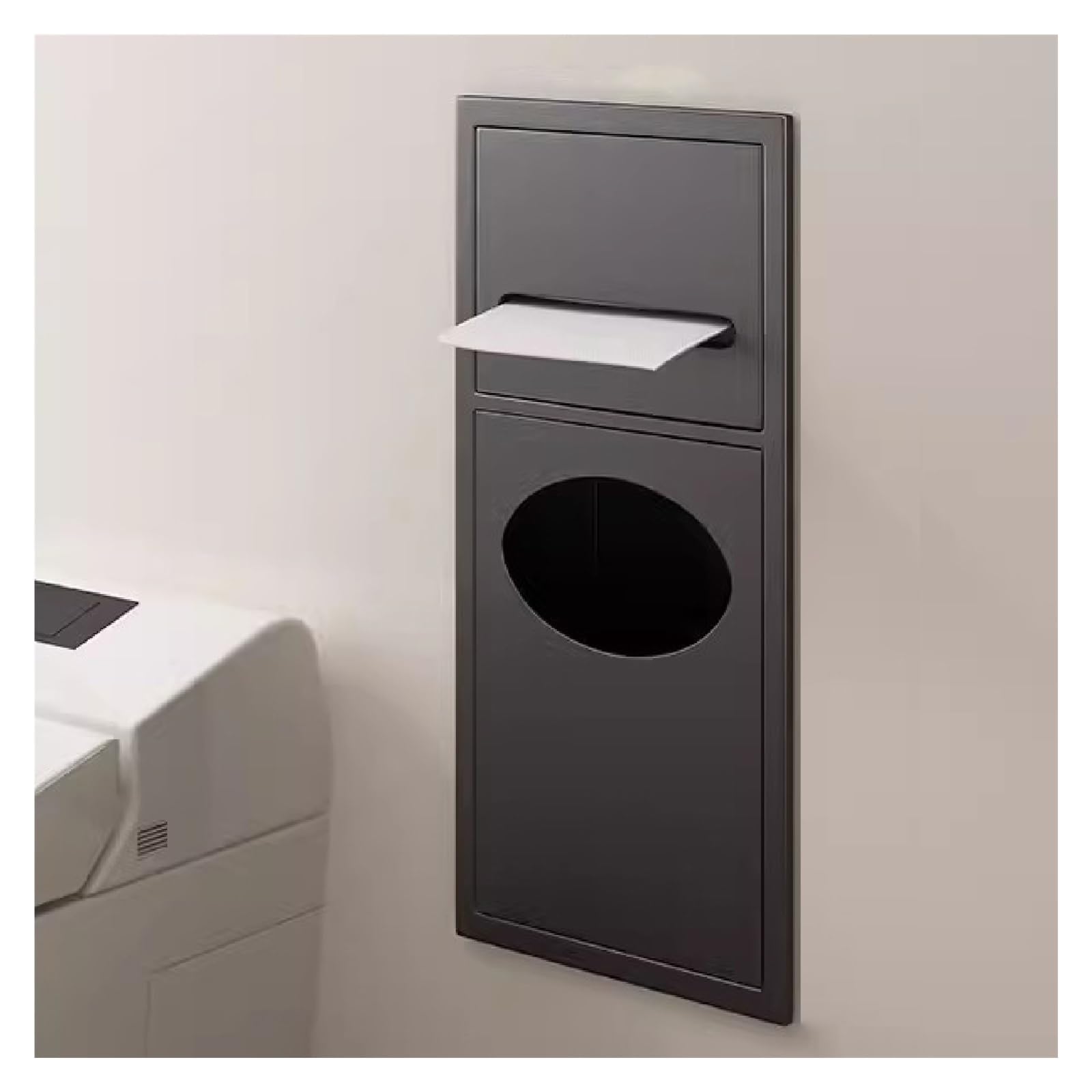 Niche de douche noire antirouille pour éliminer le désordre sur le receveur