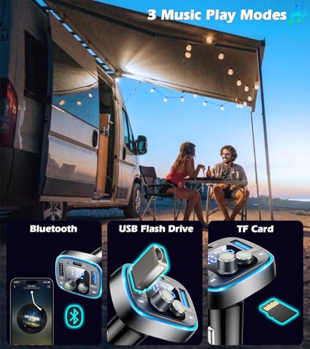 LIHAN Bluetooth 5.4 FM Transmitter