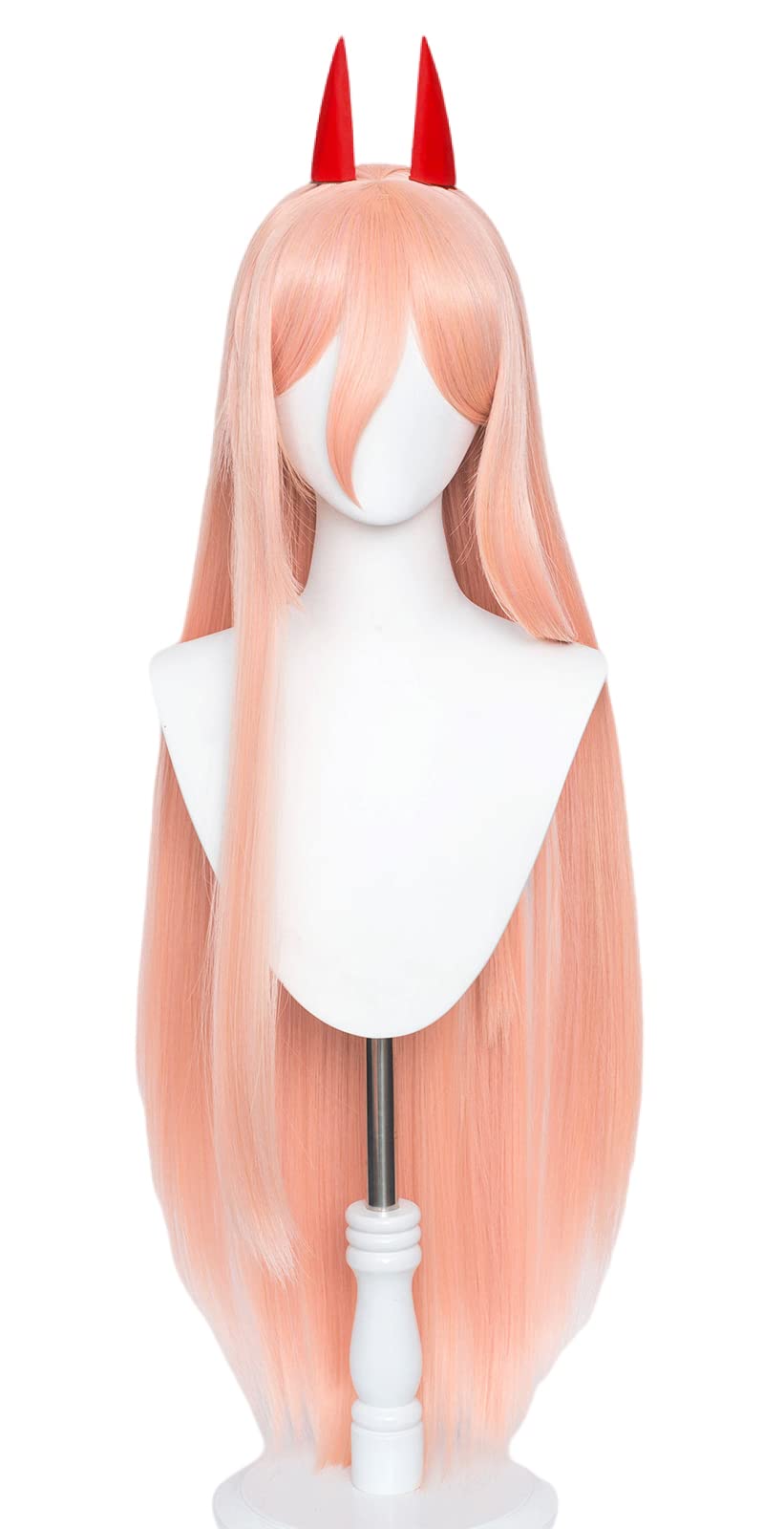 Cosplay Wig with Hair Ornament, Wig + Cosplay Supplies, Events, Masquerade, Costume, Wig Accessories, Disguise, Halloween, Events, Cosplay, Photography, Festival (Pink)
