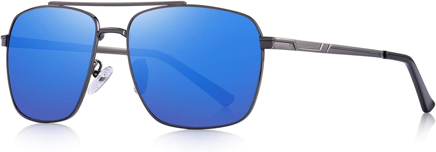 Rectangular Polarized Sunglasses for Men