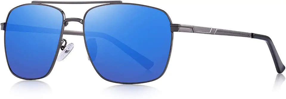 Rectangular Polarized Sunglasses for Men