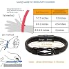 Knot Bracelet Gifts for Men Fathers Day Anniversary Birthday Gifts for Men Brown Braided Leather Stainless Steel Infinity Bracelets Lettering Love You Forever Always Linked Together Bracelet