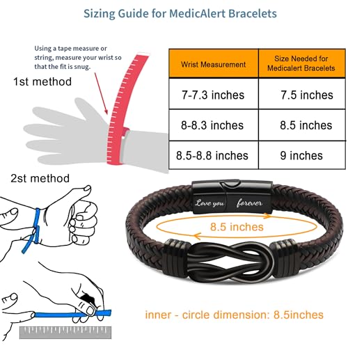 𝗞𝗻𝗼𝘁 𝗕𝗿𝗮𝗰𝗲𝗹𝗲𝘁 𝗚𝗶𝗳𝘁𝘀 𝗳𝗼𝗿 𝗠𝗲𝗻 Brown Braided Leather Stainless Steel Infinity Bracelets Lettering Love You Forever Gifts for Son Grandson Husband Boyfriend Brother Always Linked Together3