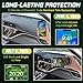 Aarovibe Plastic Restorer for Cars, 100ml Long-Lasting Black Trim Restorer, Waterproof, UV & Stain-Resistant, Ceramic Coating-Helps Repair Faded or Damaged Black Plastic Trim - Works in Seconds