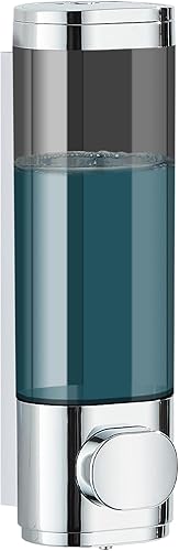 Miniatura 10 de Dispensador de champú y acondicionador, dispensador de jabón de ducha, sin taladro, 3 cámaras, dispensador de champú para montar en la pared con