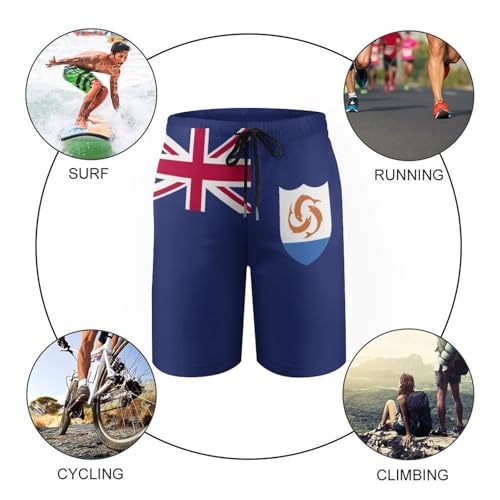 Aruba Flag Swim Trunks Quick Dry Shorts with Pockets for Men Beach Shorts4