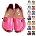 Mocasines y mocasines planos de cuero para mujer Imagen de Mocasines y mocasines planos de cuero para mujer