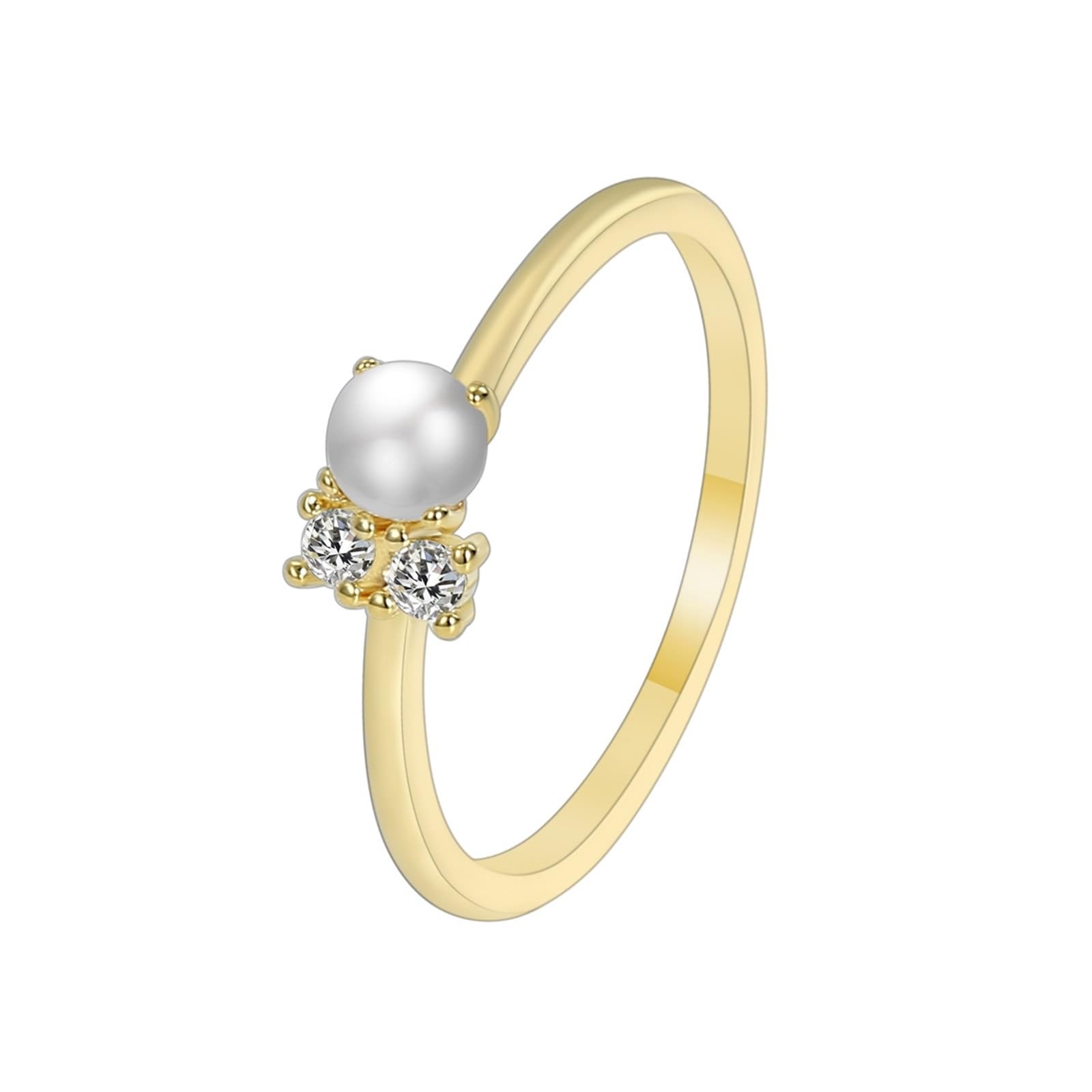 Anillo Moissanite para mujer, oro de 9 quilates, Au375/Au585/Au750, tamaño 45 (14,3), clásico para tía, graduación grabada