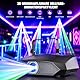 Discolicht Partylicht, Eingebauter Akku 2W 3D DIY Animationslicht mit Bluetooth App, DJ Licht mit DMX512, Geeignet für Party, Club, Bar, Halloween, Weihnachten
