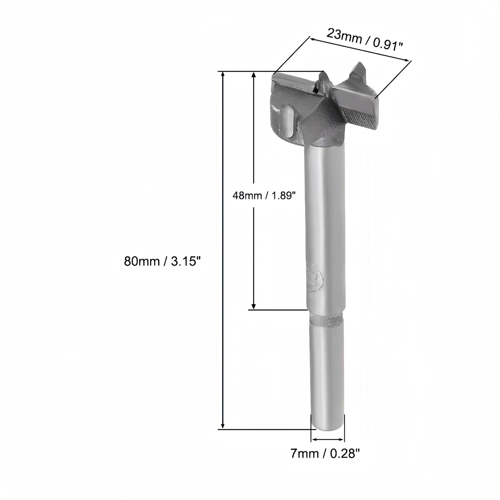 Boxonly Woodworking Hole Opener Drill Bit 23mm Forstner Drill Bits Tungsten Carbide Wood Hole Saw Hinge Drilling Boring Bit Cutter - Image 4