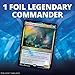 Magic: The Gathering Commander Legends – Reap the Tides | 100 Card Ready-to-Play Deck | 1 Foil Commander | Blue-Green