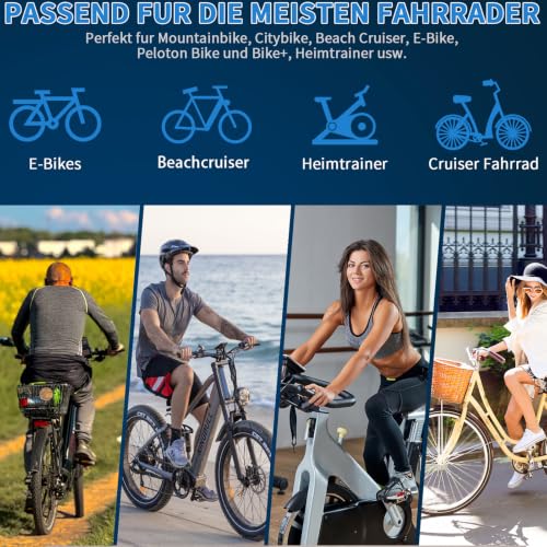 Bequemer Übergroßer Fahrradsattel - Ergonomischer Fahrrad Sattel für Herren & Damen mit Memory-Foam - Atmungsaktiv und Stoßdämpfend - Universeller Ersatzsattel für E-Bike, Cityrad,Spinning-Bike