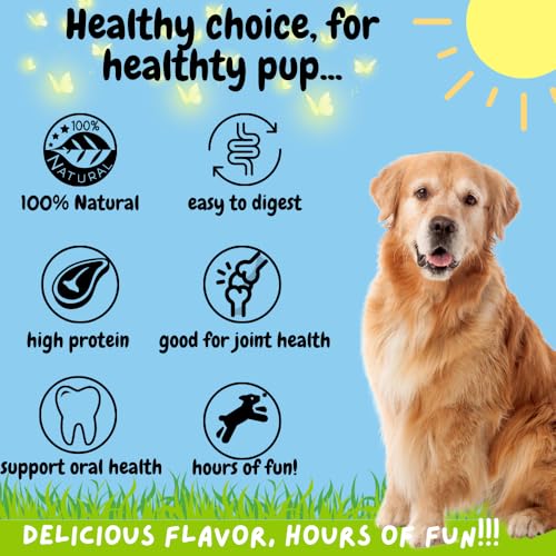 Image of BULLYSTICKS & MORE 6 Inch Beef Collagen Rolls for Dogs (Extra Thick - 10 Count) - Bones for Dogs - Dog Parents Choice - No Hide Beef Cheek Rolls