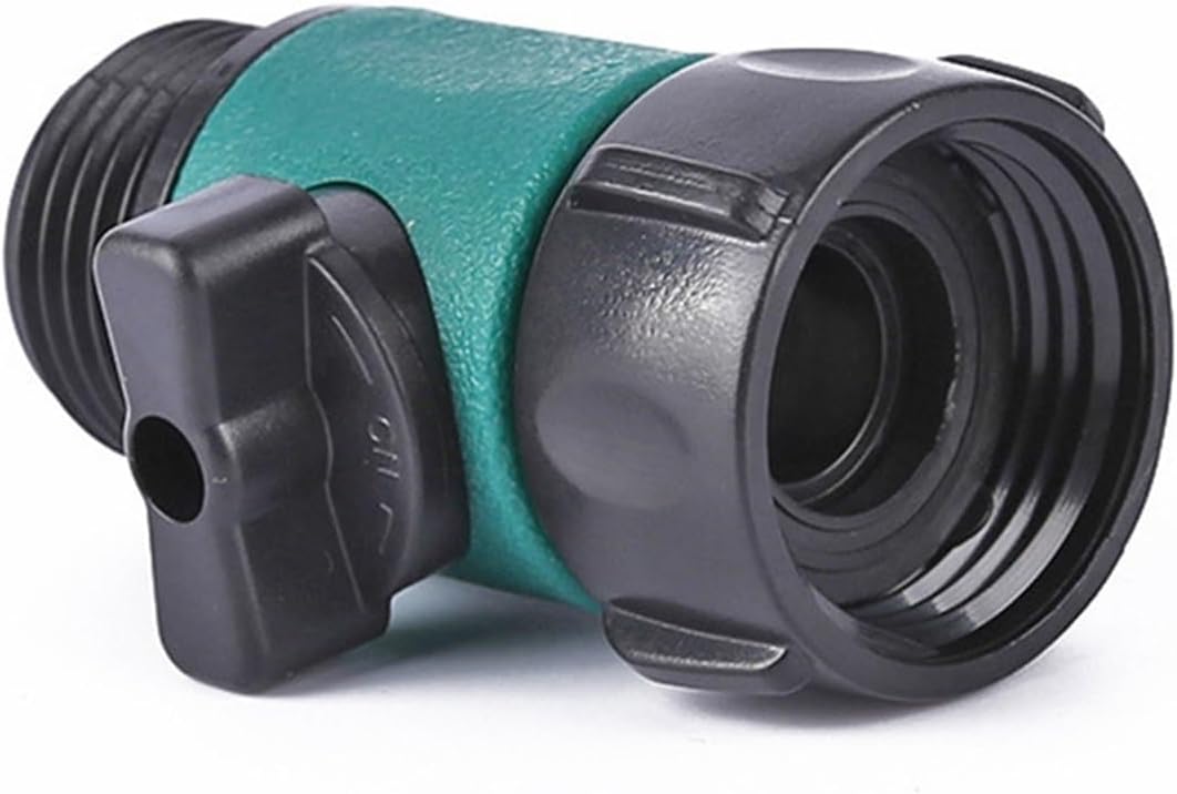 2pcs 3/4 Inch Good Sealing Full Flow Ergonomic Handle Durable Lightweight ABS Shut Off Valve Convenient Agriculture Garden Hose