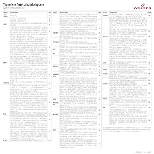 WALSER Telone per auto All Weather Basic, 100%