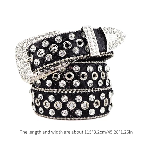 Cool Gothic Waist Chain Casual Belt Studded Waist Ceinture Glittered Belt Studded Blingbling Waist Belt3